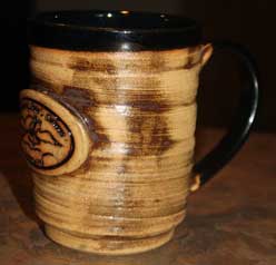 Tall handcrafted pottery mug Tall handcrafted pottery mug