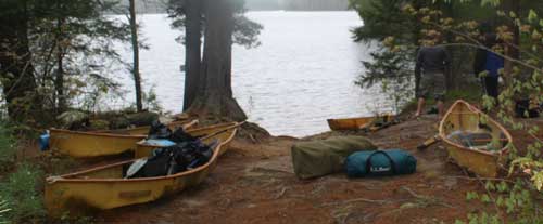 Camping with Pack Canoes
